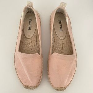 Soludos Smoking Slipper Platform Espadrille in Blush